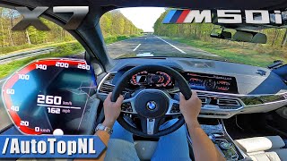 BMW X7 M50i 44 V8 TOP SPEED on AUTOBAHN by AutoTopNL [upl. by Micro]