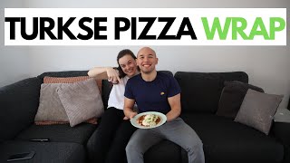 GEZONDE RECEPTEN 6  VEGETARISCHE TURKSE PIZZA WRAP  Gezonde recepten om af te vallen [upl. by Anirehs95]