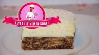 İncirli Cevizli ve Muhallebili Pasta Tarifi  Feigen Walnuss Pudding Kuchen [upl. by Walker753]