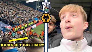 MATCH ABANDONED FOR 40 MINUTES AS WOLVES BEAT WEST BROM IN HEATED DERBY  WEST BROM V WOLVES VLOG [upl. by Pearlman967]