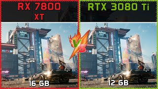 RX 7800 XT vs RTX 3080 Ti  FHD QHD UHD 4K [upl. by Adnawuj]