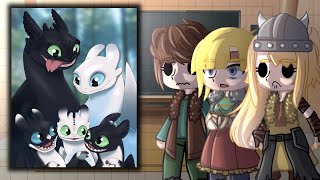 HTTYD Reacts To The Future  HTTYD  Gacha React [upl. by Rosenblast]