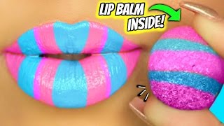 DIY Bouncy Ball Lip BalmLipStick Weird Bouncy Lip Balm [upl. by Gibbie31]