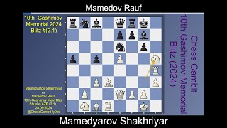 Mamedyarov Shakhriyar vs Mamedov Rauf Gashimov Memorial Blitz 20242 1 [upl. by Dolly]