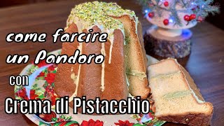 Pandoro al Pistacchio COME FARCIRE UN PANDORO CON LA CREMA DI PISTACCHIO Prima del Caffè [upl. by Debor]