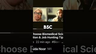 Choosing Biomedical Science Education amp Career Tips biomedicalscience [upl. by Meehyr594]