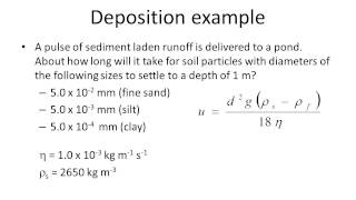 Sediment deposition and Stokes’ Law [upl. by Salvidor]