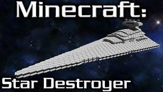 Minecraft Star Wars Star Destroyer Tutorial Imperial IClass 110th Scale [upl. by Anrim400]