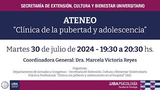 ATENEO  “Clínica de la Pubertad y Adolescencia” [upl. by Gudrun922]