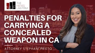 What Are the Penalties for Illegally Carrying a Concealed Weapon in California  Oakland Gun Lawyer [upl. by Zeralda]