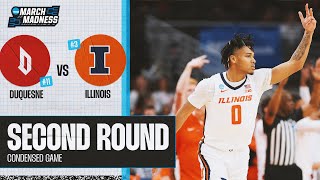 Illinois vs Duquesne  Second Round NCAA Tournament extended Highlights [upl. by Assiluy167]