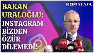 Bakan Uraloğlu Instagram erişim engelinin sebeplerini anlattı [upl. by Akcirret]