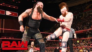 Braun Strowman vs Sheamus Raw March 26 2018 [upl. by Pevzner231]