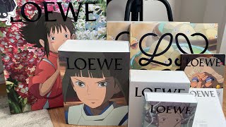 LOEWE X SPIRITED AWAY Haul Unboxing and TryOn [upl. by Aym]