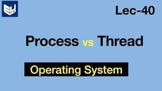 What is a thread  Process vs Thread  OS  Lec40  Bhanu Priya [upl. by Theola800]