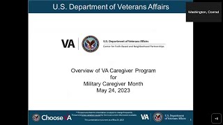 Overview of VA Caregiver Program for Military Caregiver Month 05242023 [upl. by Rhett]