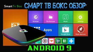 ОБЗОР СМАРТ ТВ ПРИСТАВКИ SUNVELL Q Plus Android TV Box Android 90 Allwinner H6 4GB  32GB 4K H265 [upl. by Bonne524]