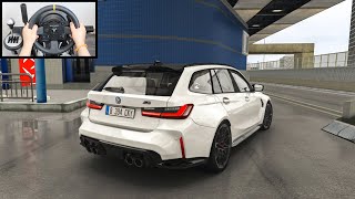 BMW M3 G81 Swerving Through Traffic  Assetto Corsa Thrustmaster TX Gameplay [upl. by Nylednarb477]