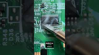 fixing bridged solder joint daily asmr electronic shortsfeed oddlysatisfying [upl. by Scotty]