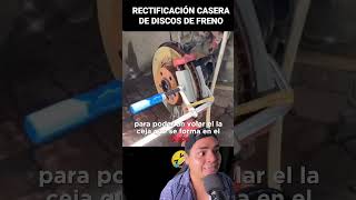 Rectificadora de Discos de freno casera 🤣 mecanica tips [upl. by Olivette628]