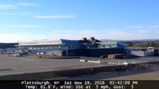 Plattsburgh International Airport Expansion Construction Time Lapse Video 11 [upl. by Nurat898]