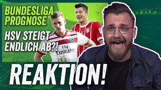 Reaktion Bundesliga Prognose vor der Saison 201718  FC Bayern RB Leipzig HSV [upl. by Ityak]