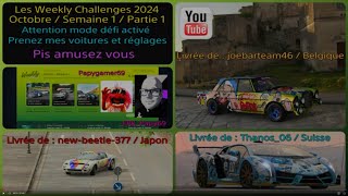 Les Weekly Challenges 2024  Octobre  Semaine 1  Partie 1  Je vous défie cette semaine [upl. by Aikyt]