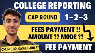 MHT CET CAP Round  College Fees  Payment Mode  MHTCET 2024 CAP Round Updates [upl. by Ennaillek]