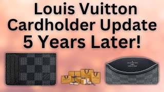 5YEAR UPDATE Louis Vuitton Neo Porte Cartes UPDATED REVIEW  BEST Minimal WalletCardholder [upl. by Ludlow40]