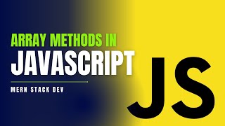 Array methods in JavaScript  javascript javascriptdev webdevelopment [upl. by Dnumyar]