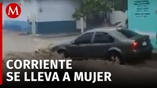 Mujer pierde la vida tras ser arrastrada por la corriente de un arroyo en Tuxtla Gutiérrez [upl. by Ynohtnakram]