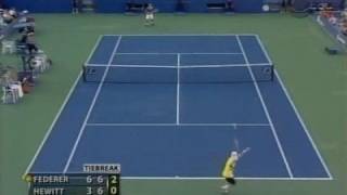 USO 05 SF Federer vs Hewitt Highlights Pt2 [upl. by Bouley]