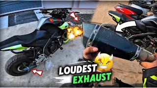 Sabse Loudest Exhaust Lga Diya Mt 15 Me😨  Installing Acrophobic exhaust on Mt 15 [upl. by Atthia]