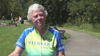 VeloSano 70yearold Akron cancer survivor rides to honor late loved ones and friends [upl. by Deer751]