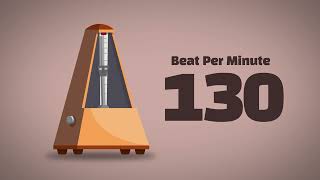 130 BPM Metronome 1Hour [upl. by Gensmer680]