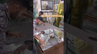 mirror glass cutting trending trending crystalledmirror mirror [upl. by Llerod]