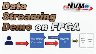 FPGA  raNVMe IP Data Streaming demo Over 500K IOPS [upl. by Thurnau]