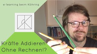 Kräfteaddition ohne Rechnen  Vektoren grafisch addieren  Physik einfach erklärt  Schulphysik [upl. by Trilbee]