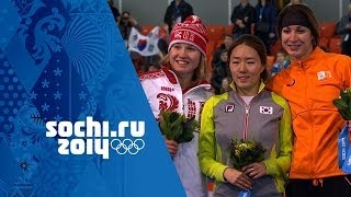 Ladies Speed Skating  500m  Lee Wins Gold  Sochi 2014 Winter Olympics [upl. by Gnehp]