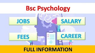 BSc Psychology course details HindiBsc Psychology jobs career scope [upl. by Gatian360]