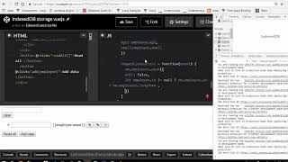 HTML5 crud IndexedDB vuejs [upl. by Aztinad144]