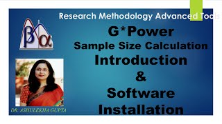 GPower Introduction and Software Installationsample size calculationeffect size calculation [upl. by Parcel482]