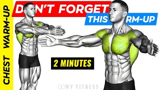 Dont Forget Do This Warm Up Before Doing Chest Workout [upl. by Drawd]