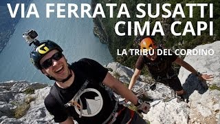 Cima Capi via ferrata Susatti Lago di Garda  Tribe Treks 09 [upl. by Conger]