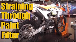 How to Master 2023 KTM 450 XCF 12 Hour Oil Change Service [upl. by Becket467]