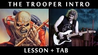 The Trooper Intro amp Harmony Lesson Adrian Smith [upl. by Anny]