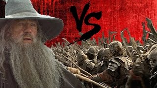 LOTR BFME2 Online Gandalf vs Orcs just so MANY ORCS [upl. by Chilcote]