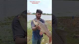 💢சர சரன்னு இழுத்துச் சென்ற மீன்🐠 youtubeshort fish bigcarpfish entertainment [upl. by Brunk]