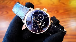 Frederique Constant Slimline Perpetual Calendar Moonphase FC775N4S4  Review  ICS Authentic [upl. by Lucio442]