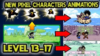 NEW PIXEL CHARACTERS ANIMATIONS LEVEL 1317 Dragon Ball Z Dokkan Battle [upl. by Nnaik]